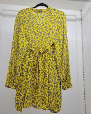 Alternative view of Yellow Floral Long-Sleeve Tunic