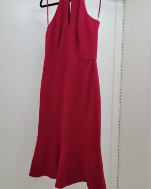 Alternative view of The Merlot Flared Halter Midi