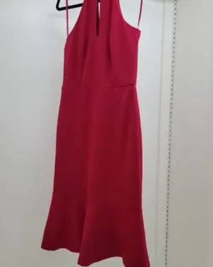 Alternative view of The Merlot Flared Halter Midi