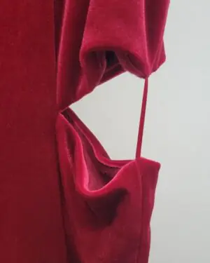 Alternative view of Midnight Muse | Velvet Cutout Midi