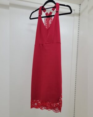 Sultry Red Lace Cocktail Mini