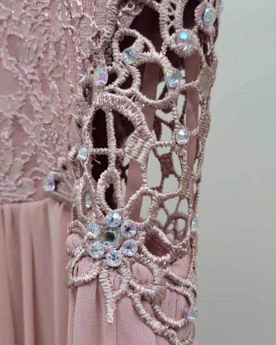 City Studio Lace & Lattice Maxi - Image 2