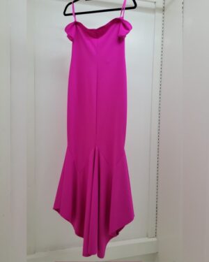 Alternative view of Marina Fuchsia Off-Shoulder Mermaid Gown