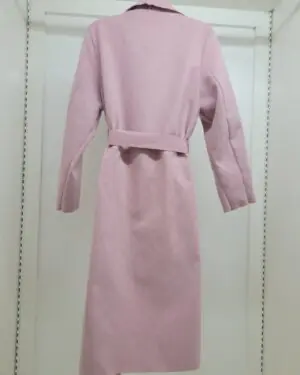 Alternative view of Dusty Rose Waterfall Drape Trench Coat