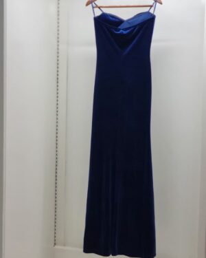 Alternative view of Cefian Blue Strapless Velvet
