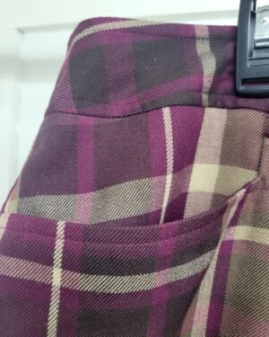 Alternative view of Purple Plaid Pencil Skirt