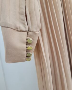 Alternative view of Elegant Pleated High-Neck Gown