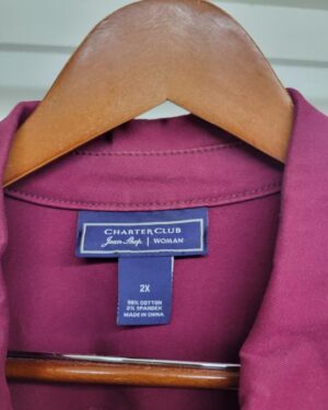 Alternative view of Charter Club Plum Denim Jacket