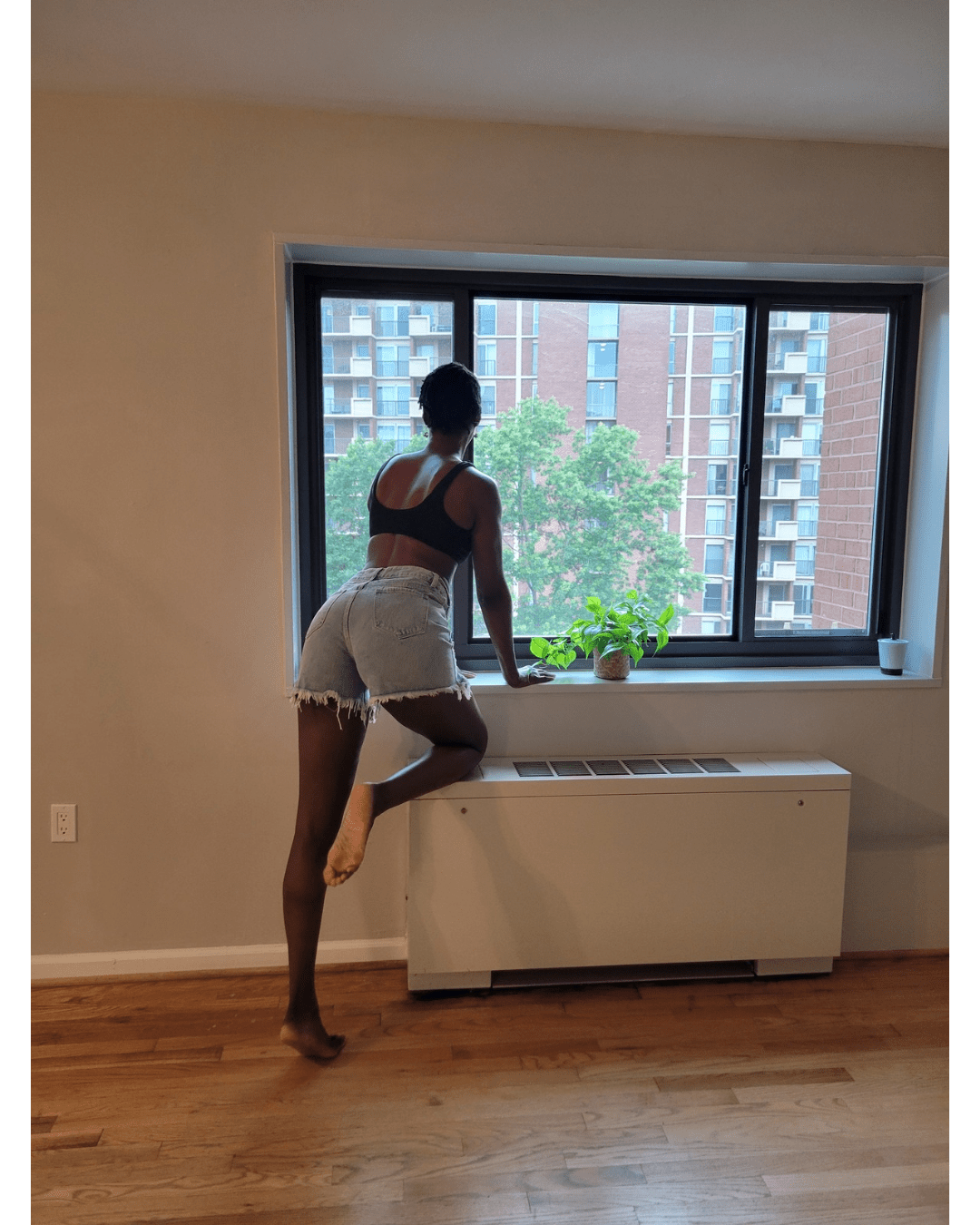 Shimmer & Shred: Cider Distressed Rhinestone Fringe Denim Shorts - Image 4