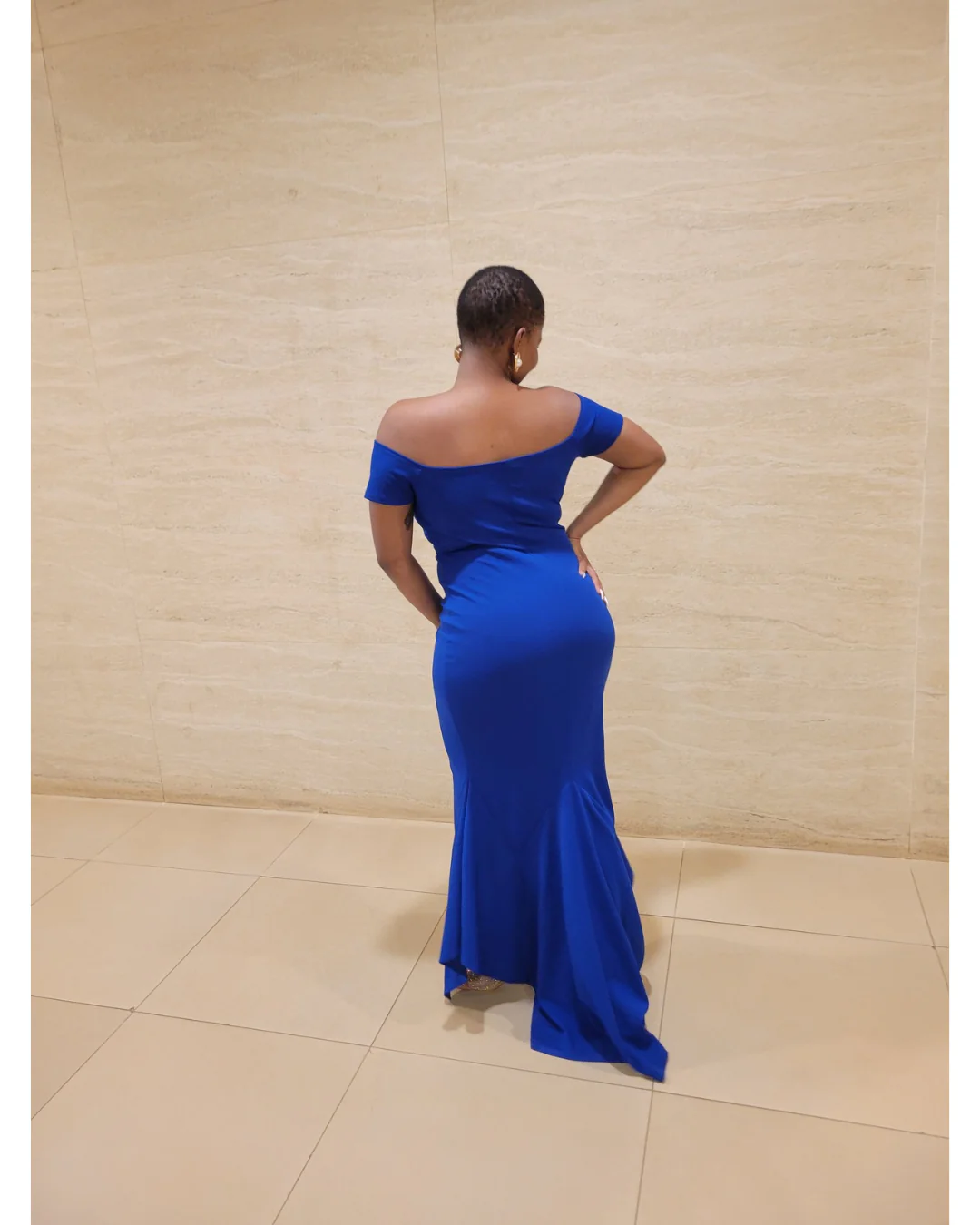 Off-Shoulder Mermaid Gown - Image 5