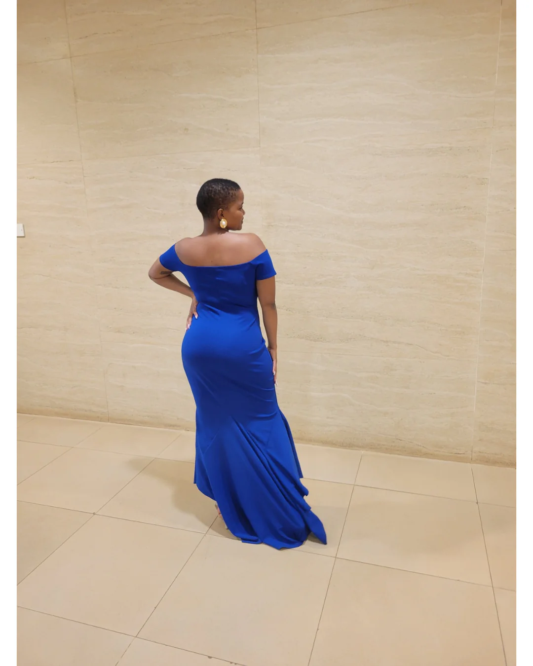Off-Shoulder Mermaid Gown - Image 6