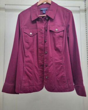 Charter Club Plum Denim Jacket