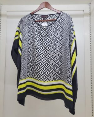 Dana Buchman kaftan-style top