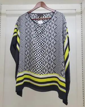 Dana Buchman kaftan-style top