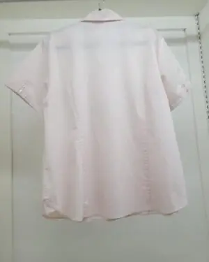 Alternative view of Soft Blush Short-Sleeve Button-Down Blouse