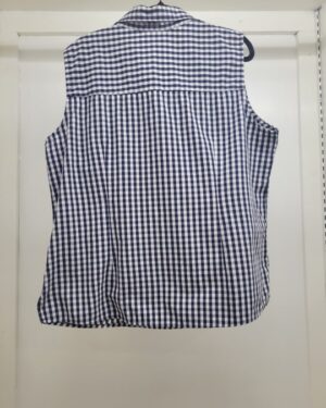 Alternative view of Sleeveless gingham shirt