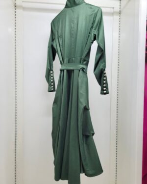 Alternative view of Samuel Dong Architectural Maxi Dress – Forest Green