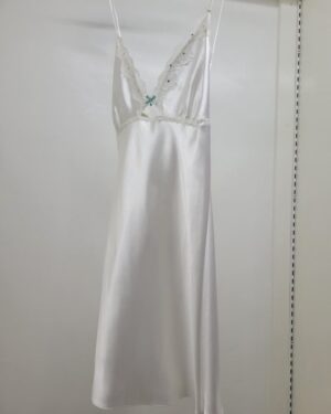 Ivory satin slip