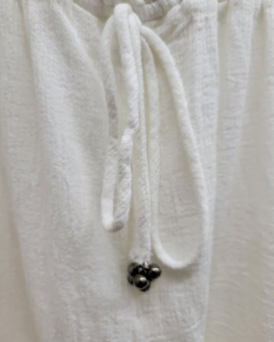 Alternative view of Moon River White Cotton Eyelet Lace Romper