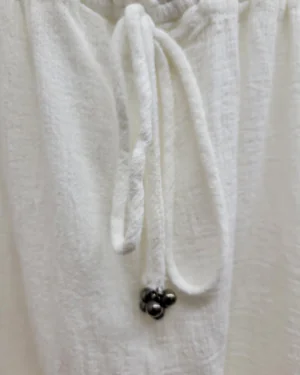 Alternative view of Moon River White Cotton Eyelet Lace Romper