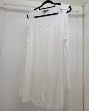 Ellen Tracy Zipper Accent Tank Top