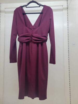 Dress the Population "Naomi" Twist Crepe Gown